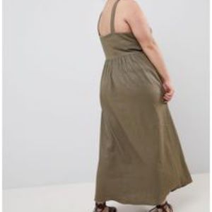 ASOS curve Maxi Dress Lagenlook Cotton Linen Maxi